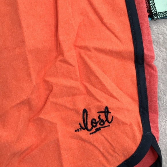 Lost Enterprises Color Block Board Shorts Size 32 New - Picture 2 of 11